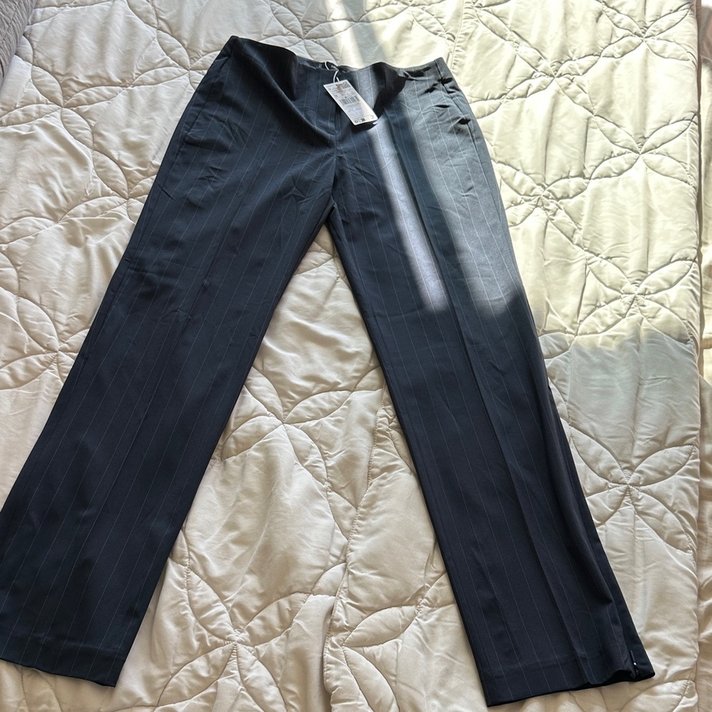 Mango dark blue  Pinstripe Pantsuit
